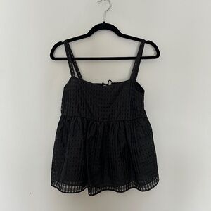 Babydoll Lace Up Top